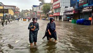 चक्रवाती तूफान ‘मिचौंग’ के तट से टकराने से पहले तमिलनाडु में भारी बारिश