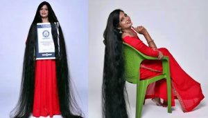 प्रयागराज की स्मिता का गिनीज बुक में दर्ज हुआ नाम..बालों से बनाया रिकॉर्ड, 32 साल नहीं कटवाए