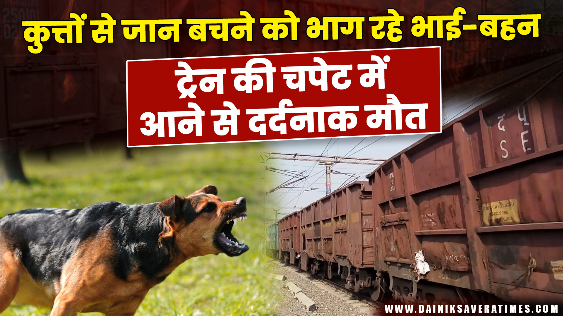 जोधपुर: कुत्ताें से बचने की कोशिश कर रहे भाई-बहन की ट्रेन की चपेट में आने से दर्दनाक मौत