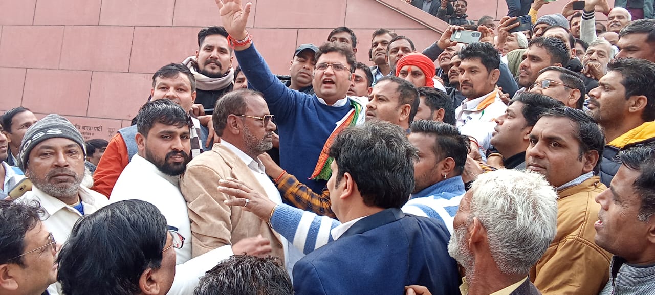 नई दिल्ली भारतीय जनता पार्टी मुख्यालय पहुंचे पूर्व सांसद डा. अशोक तंवर