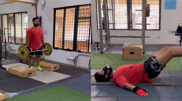 Rishabh Pant sweated profusely in the gym, video of training session released