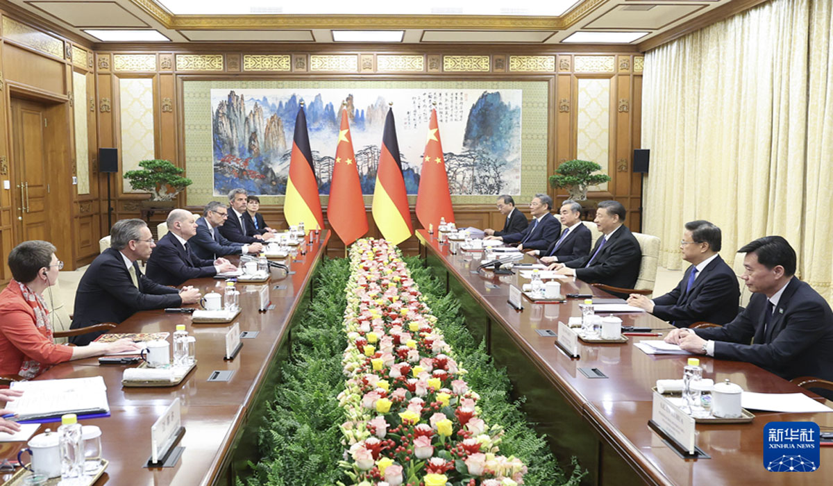 Meeting between Xi Jinping and German Chancellor – Dainik Savera Times
