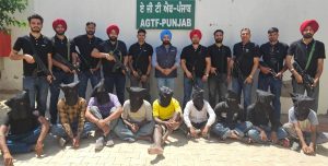 AGTF पंजाब और जम्मू-कश्मीर पुलिस को मिली बड़ी कामयाबी: चरणजीत सिंह उर्फ ​​राजू शूटर गैंग के 11 सदस्य गिरफ्तार