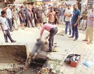 Crime News : चोर ने साथी की हत्या कर शव नाले में फैंक जलाने की कोशिश की