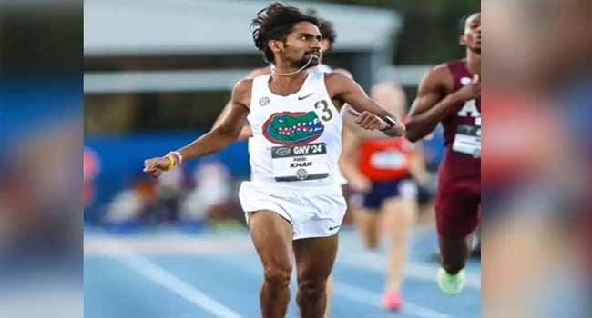भारत के परवेज खान ने collegiate दौड़ में जीता 1500 मीटर का खिताब