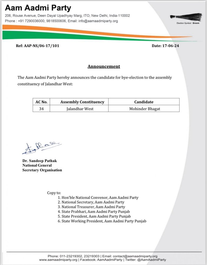 Jalandhar West By-Election