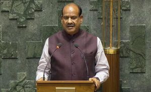 Lok Sabha Speaker Om Birla took his seat