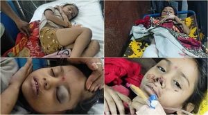 पड़ोसियों की लड़ाई देख रहे लोगो पर गिरा मकान का छज्जा, दो बच्चे और चार महिला घायल