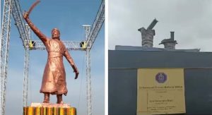 शिवाजी की प्रतिमा ढहने का मामलाः निर्माणकर्ता UP से गिरफ्तार, घटिया सामग्री के इस्तेमाल का आरोप