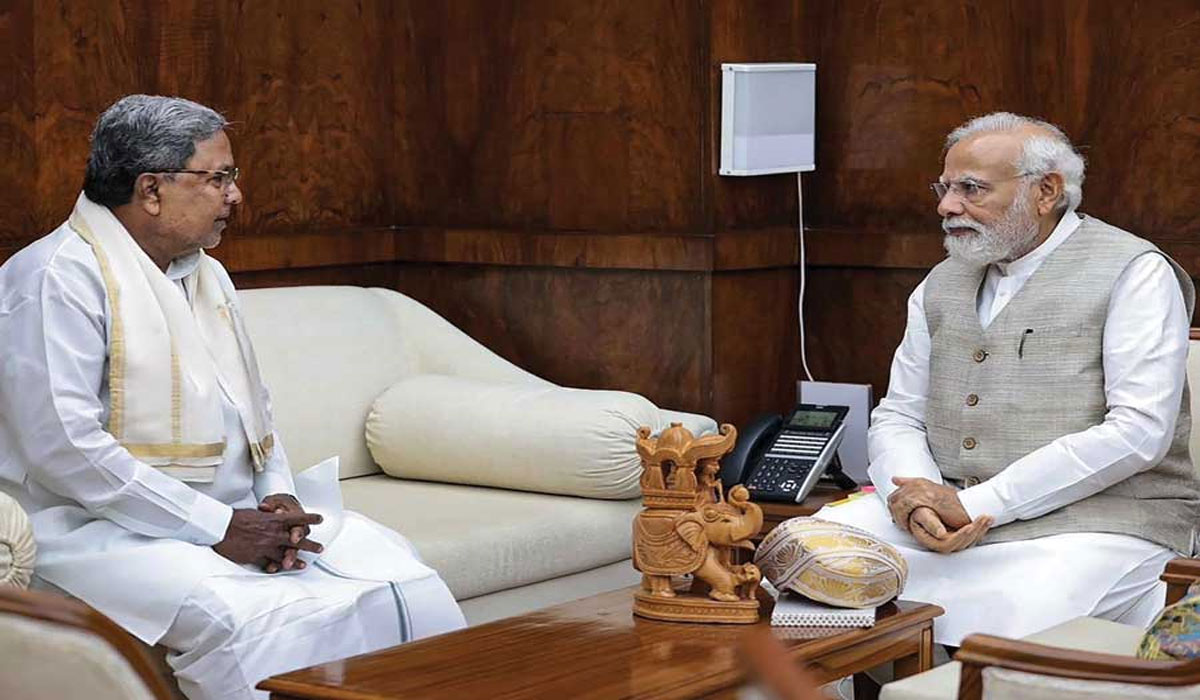 CM Siddaramaiah ने PM Modi से की मुलाकात, दो सिंचाई परियोजनाओं के लिए तत्काल मंजूरी मांगी
