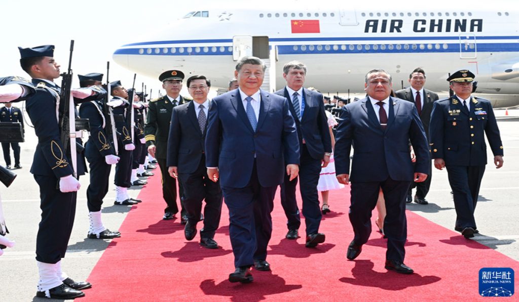 Xi Jinping Arrived Peru Capital