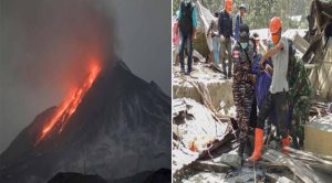 मध्य इंडोनेशिया में लेवोटोबी ज्वालामुखी फटने से 10 लोगों की मौत, कई घर जले