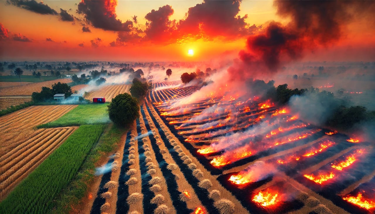 Stubble Burning in India