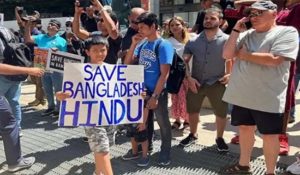 अमेरिका के सिलिकॉन वैली में भारतीय अमेरिकियों ने कनाडा, बांग्लादेश के हिन्दुओं के समर्थन में की रैली  