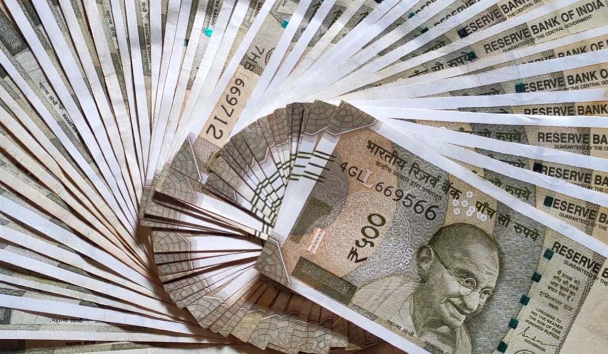 Rupee Fell by Five Paise