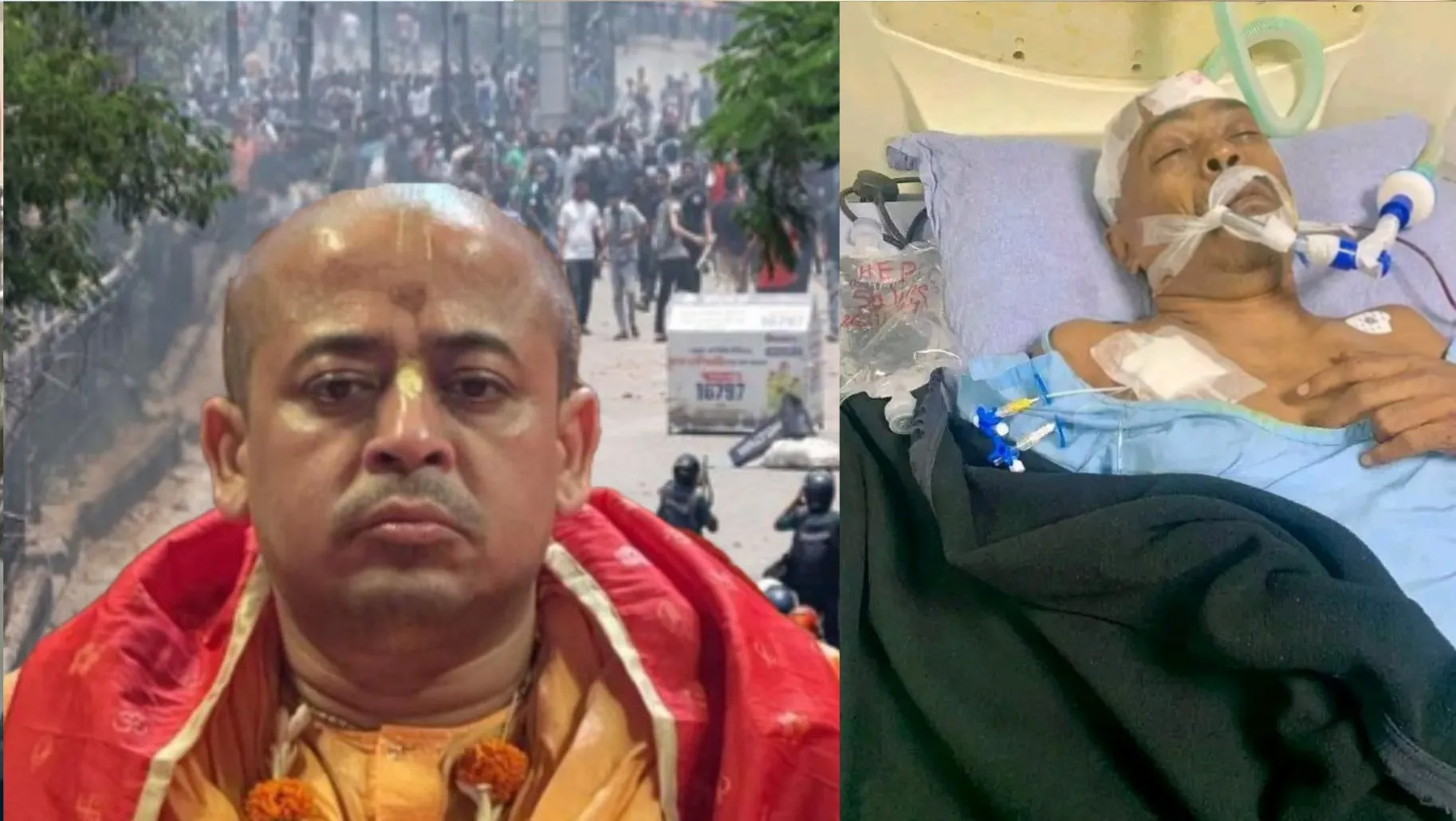 बांग्लादेश में चिन्मय प्रभु के वकील रमन रॉय पर हमला: ICU में भर्ती, चिन्मय की जमानत पर आज सुनवाई