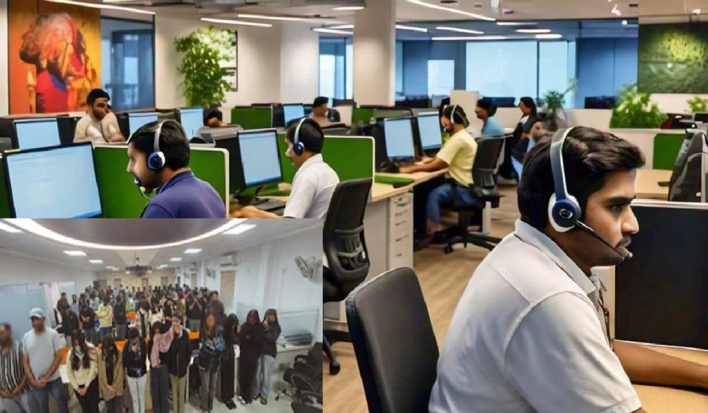 fake call center पर्दाफाश