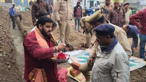 संभल में शाही जामा मस्जिद के सामने बनने वाली पुलिस चौकी के लिए भूमि पूजन हुआ, ये रखा गया नाम