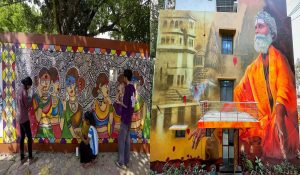 महाकुंभ के लिए तैयार प्रयागराज, दमक रही शहर की दीवारें, संस्कृति के रंग भर रहे युवा कलाकार