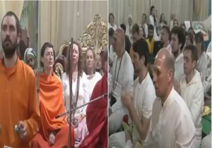 प्रयागराज: महाकुंभ में रूस, यूक्रेन से आए संतों ने किया त्रिवेणी संगम पर किया कीर्तन