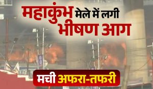 Breaking News : महाकुंभ मेले में लगी भीषण आग… घटनास्थल पर पहुंचे CM योगी, लिया जायजा, देखें Video