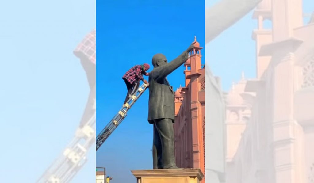 Ambedkar Statue Broken in Amritsar