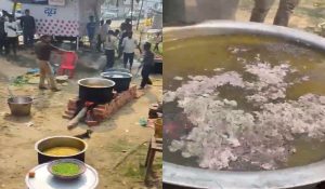 Mahakumbh 2025 : भक्तों के लिए बन रहा था प्रसाद, पुलिस वाले ने मिलाई राख, DCP ने लिया सख्त एक्शन, देखें Video