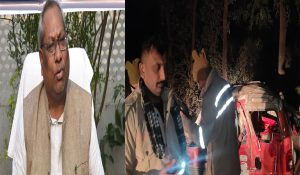 कैबिनेट मंत्री के काफिले का वाहन पलटा, पांच घायल