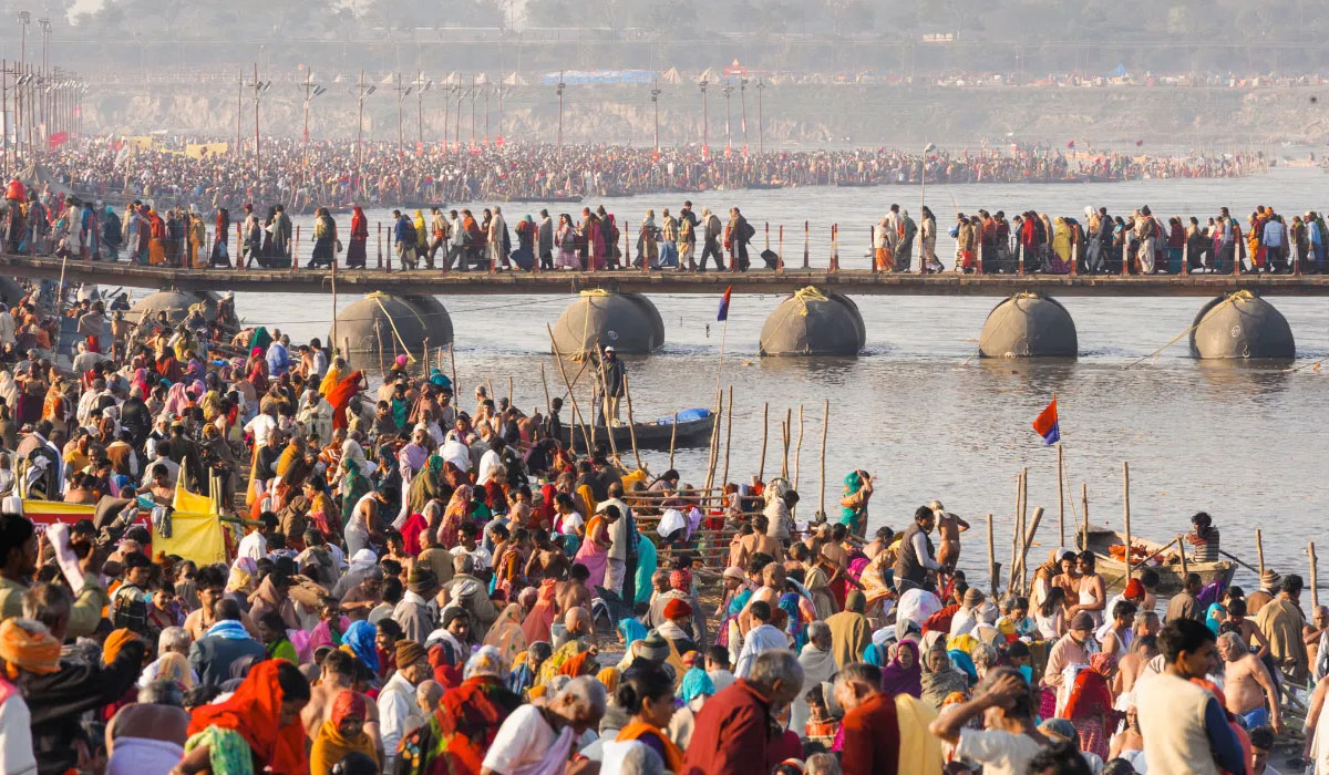 मौनी अमावस्या स्नान पर्व से पहले ही प्रयागराज में श्रद्धालुओं का सैलाब