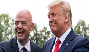 Trump से FIFA प्रमुख Infantino ने की मुलाकात, आगामी वर्ल्ड कप आयोजन पर की चर्चा
