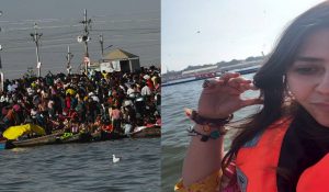 एकता कपूर ने महाकुंभ में लगाई डुबकी, TVF के संस्थापक भी साथ में आए नजर