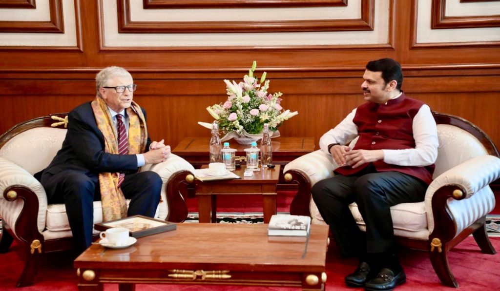 Bill Gates met Maharashtra CM