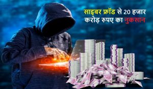 साइबर फ्रॉड से 20 हजार करोड़ रुपए का नुकसान…