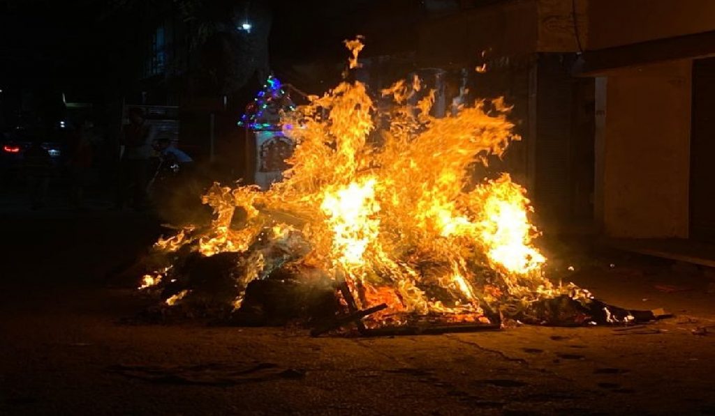 Holika Dahan in Jaunpur