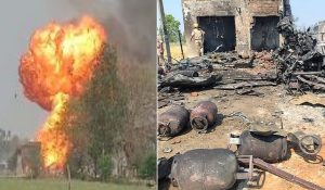 VIDEO: गैस एजेंसी में लगी भीषण आग, डेढ़ घंटे तक फटते रहे 350 सिलिंडर… धमाकों से दहल उठा इलाका