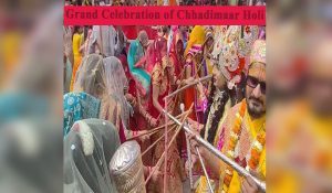 गोकुल में छड़ीमार होली का भव्य आयोजन, बड़ी संख्या में श्रद्धालु रहे मौजूद