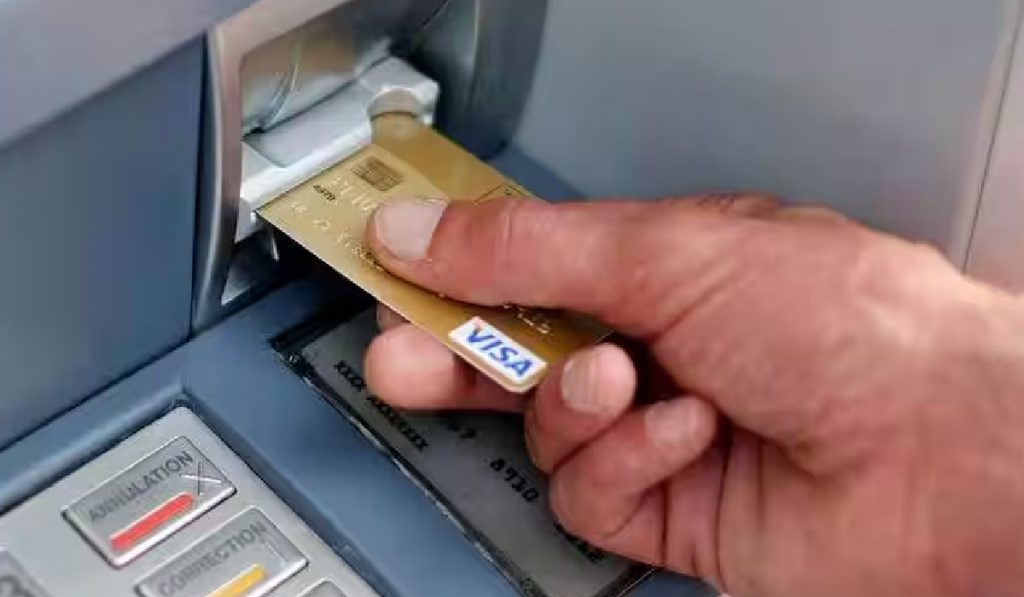 ATM machine installed in train