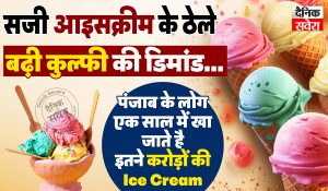 सजे आइसक्रीम के ठेले, बढ़ी कुल्फी की डिमांड…पंजाब के लोग एक साल में खा जाते है इतने करोड़ों की आइसक्रीम