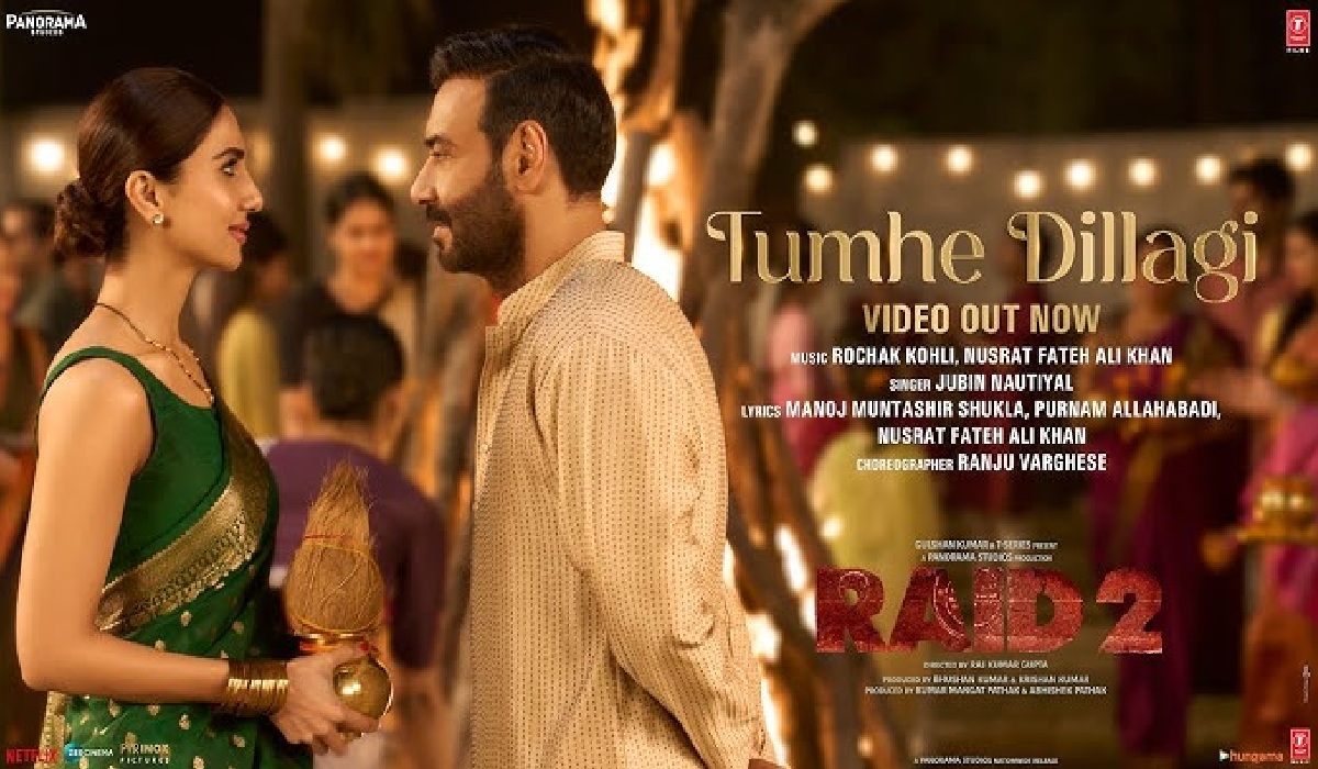 रेड 2 के नए गाने ‘तुम्हे दिल्लगी’ में अजय देवगन और वाणी कपूर की दिल को छू लेने वाली केमिस्ट्री झलकती है