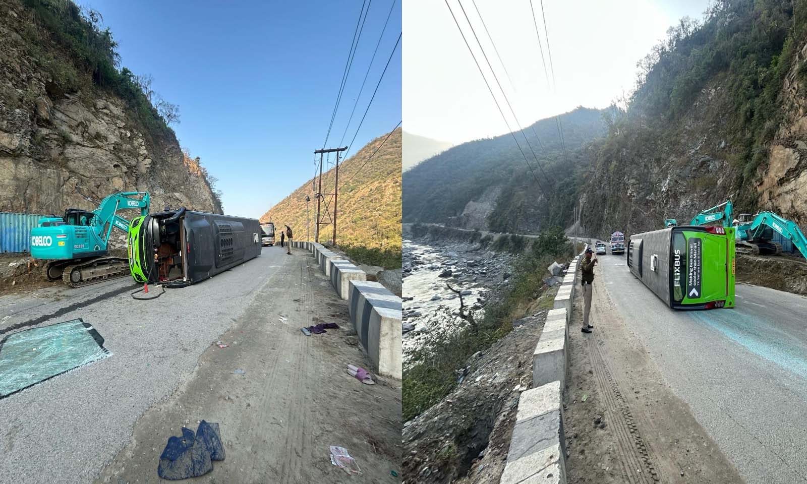 Mandi Bus Accident : चंडीगढ़-मनाली हाईवे पर यात्रियों से भरी बस पलटी…38 लोग थे सवार, बचाव अभियान जारी