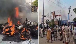 पश्चिम बंगाल: वक्फ कानून के विरोध में हिंसा, पुलिस और ISF समर्थकों के बीच झड़प