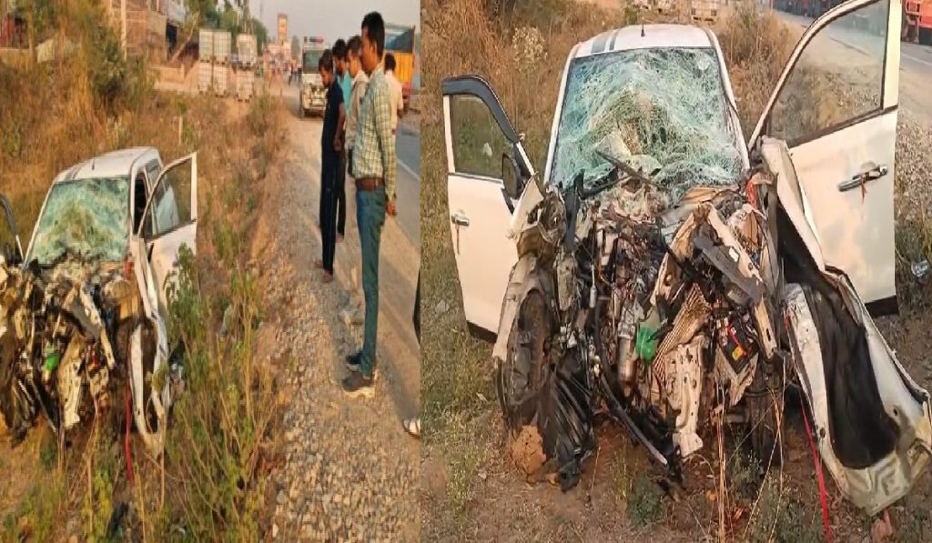 car collided with a truck