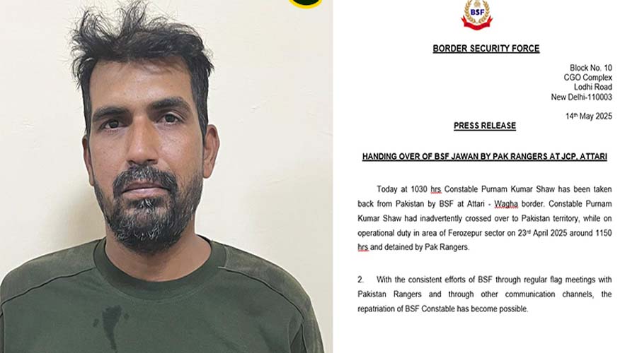 BSF Constable Returns India : पाकिस्तान से 20 दिन बाद घर लौटा BSF जवान… 23 अप्रैल को हुआ था लापता