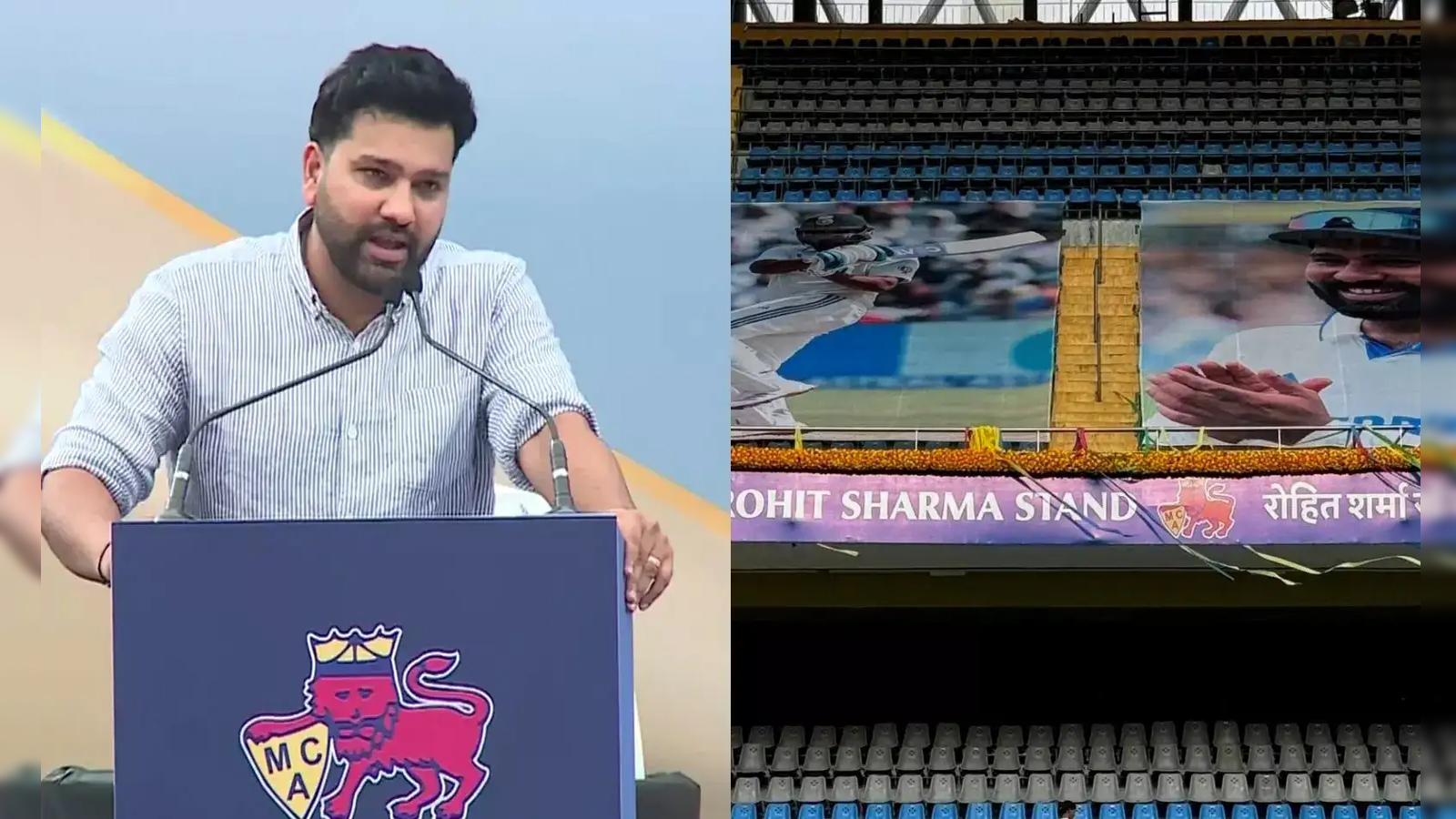 रोहित शर्मा स्टैंड का वानखेड़े स्टेडियम में अनावरण, बल्लेबाज ने कहा, मैंने कभी सपने में भी नहीं सोचा था