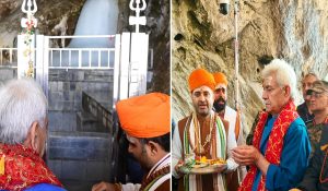 Amarnath Yatra 2025: ‘बाबा हम सभी पर कृपा बनाए रखें’, LG मनोज सिन्हा ने बाबा बर्फानी के किए दर्शन