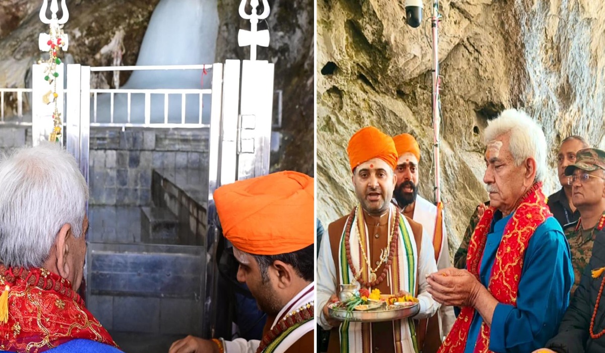 Amarnath Yatra 2025: ‘बाबा हम सभी पर कृपा बनाए रखें’, LG मनोज सिन्हा ने बाबा बर्फानी के किए दर्शन