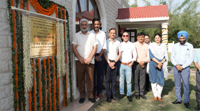 लाल चंद कटारूचक्क द्वारा पल्लनपुर में नवीनीकृत इंसपैकशन हट का उदघाटन; प्रकृति प्रेमियों के लिए हट की पिछली तरफ़ बनाया हरा-भरा रमणीक मार्ग