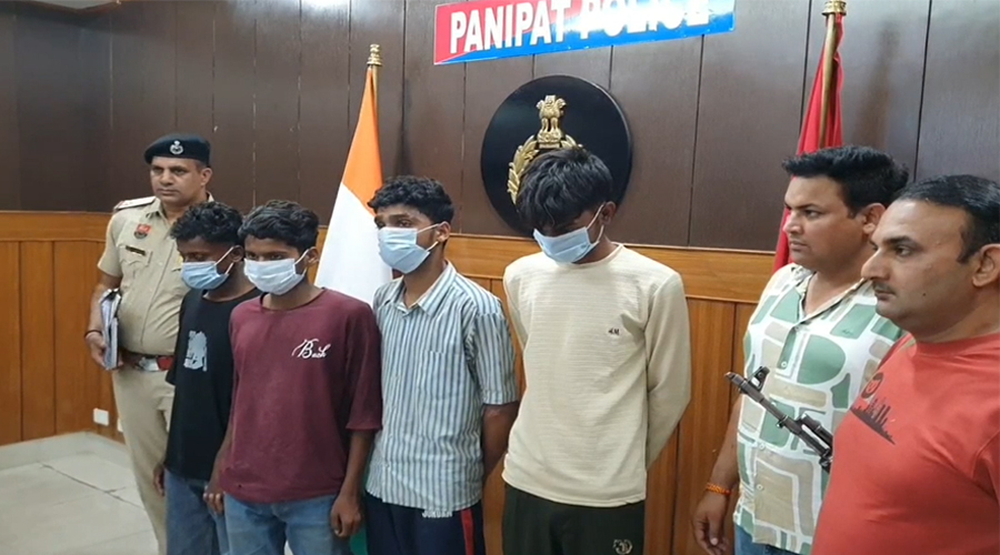 पानीपत पुलिस को बड़ी कामयाबी, ATM में लूट का प्रयास करने वाले 4 बदमाश किए काबू