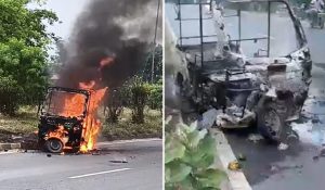 Bihar: ऑटो की बैटरी में हुआ भीषण विस्फोट, जिंदा जल गई महिला