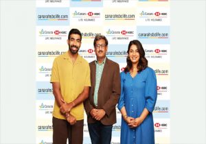 केनरा एचएसबीसी लाइफ इंश्योरेंस कंपनी ने जसप्रीत बुमराह और संजना को बनाया अपना ब्रांड एम्बेसडर